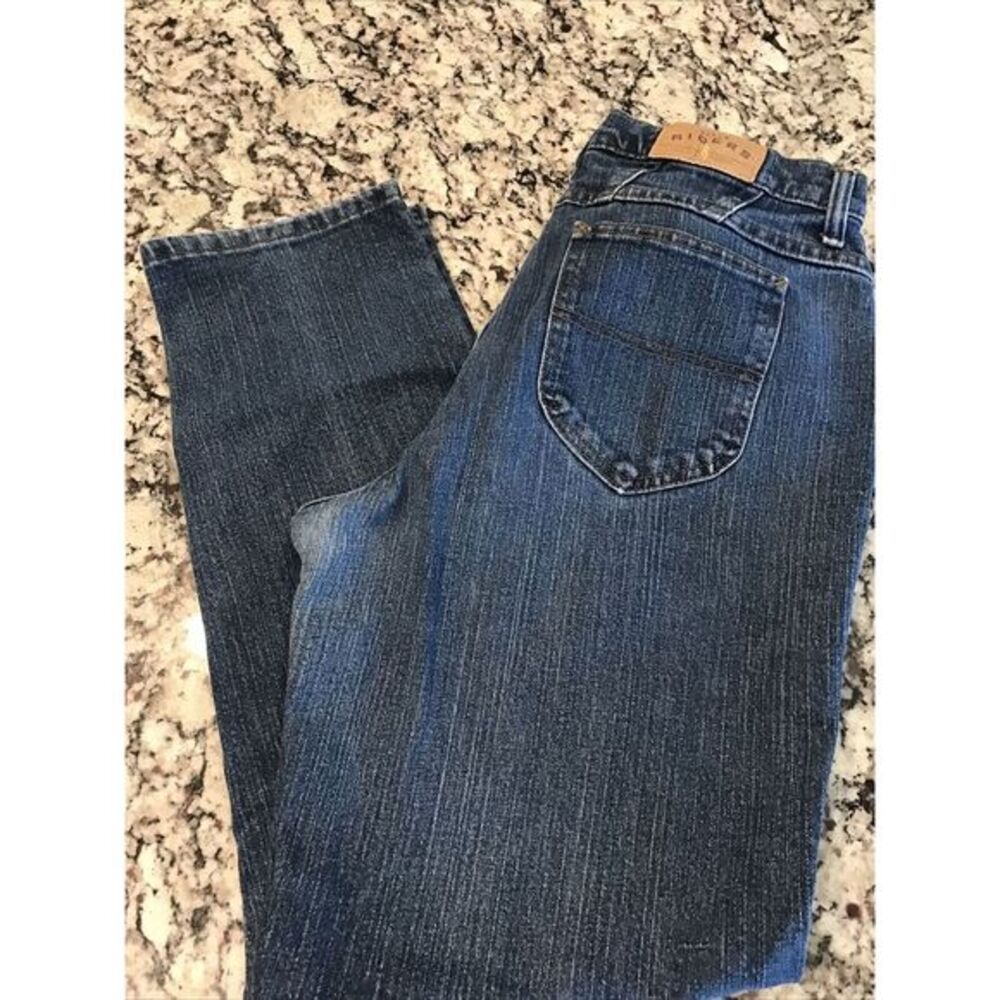 Lee Riders‎ Jeans Classic Fit Straight Leg Dark Wash Women's 32x30 Size 12 Mom